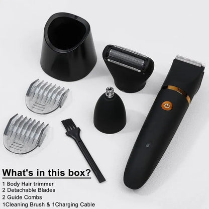 3 in 1 Electric Body Hair Trimmer for Men